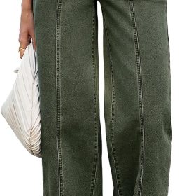 Wide-Leg Jeans With Side-Seam Pockets