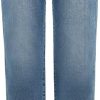 High-Waisted Raw-Hem Cropped Jeans