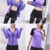 5pcs Workout Outfits for Women Athletic Sets Sport Suits Yoga Gym Fitness Exercise Clothes Jogging Tracksuits